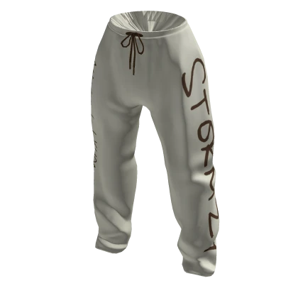 Official Stormzy Cream Sweat Pants
