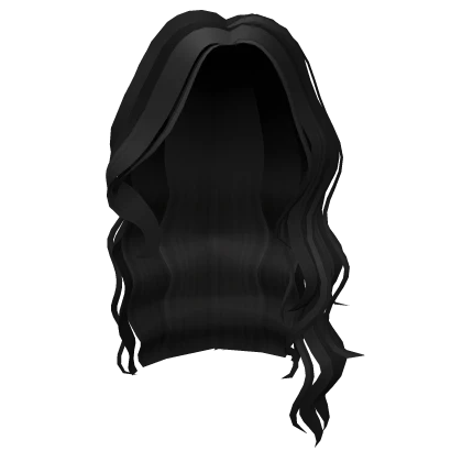 Trendy Black Beachy Waves Hairstyle