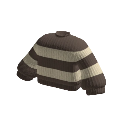 Brown Beige Striped Sweater