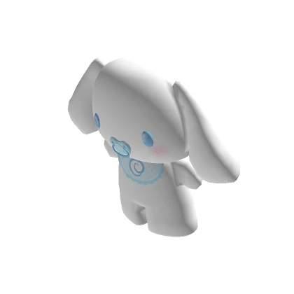 Holdable kawaii blue puppy bunny baby plushie