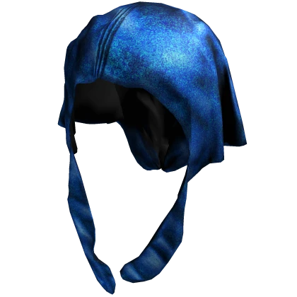 royal blue silky untied durag