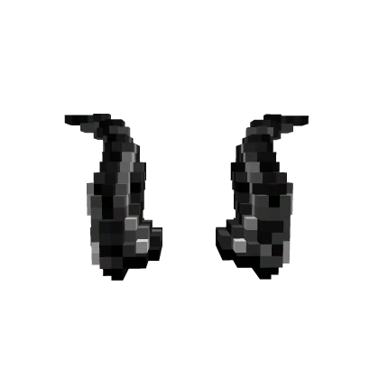 8 Bit Black Iron Horns