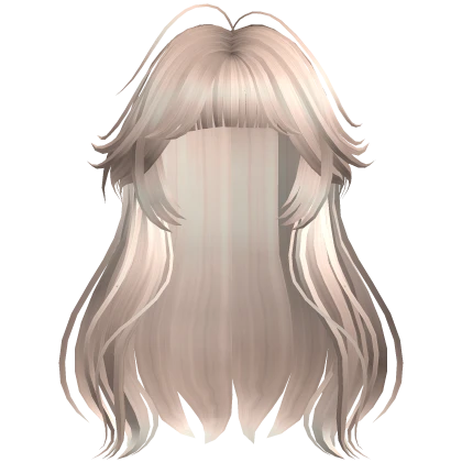 Long Wavy Platinum Hair