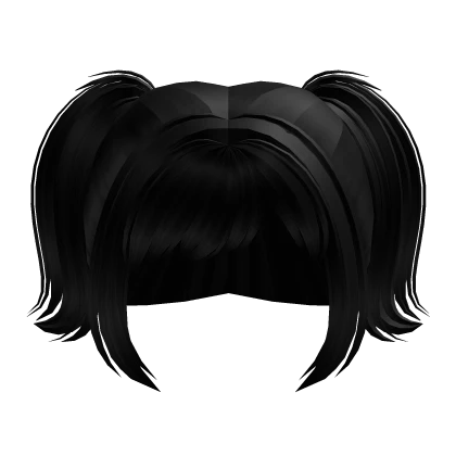 Adorable Baby Pigtails Black