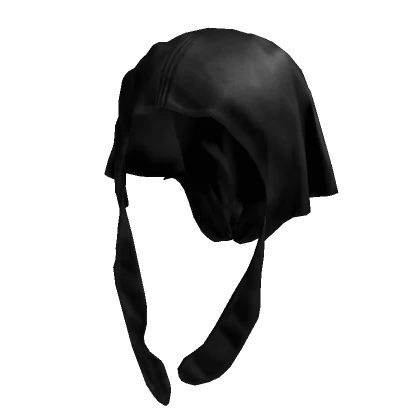 black silky untied durag