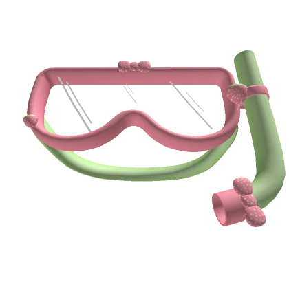 strawberry kawaii snorkel in pink ( raised )