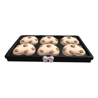 Kawaii pink and black cookie tray