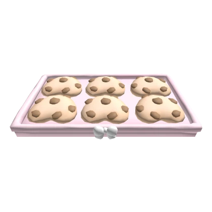 Kawaii pink cookie tray