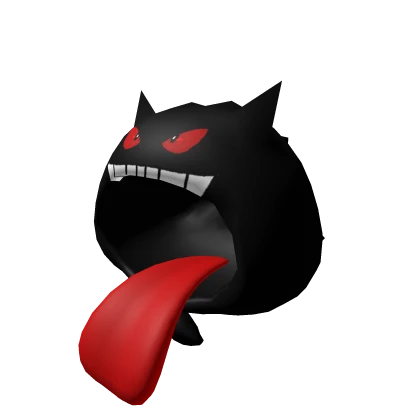 Black Ghost Cat Hoodie (Tongue Out)