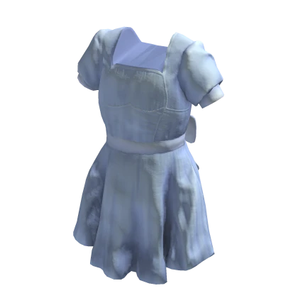 Blue Summer Dress w/ Bowtie