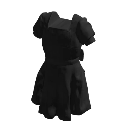 Black Summer Dress w/ Bowtie