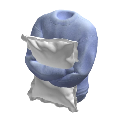 Pillow Ruffled Sweater - Blue