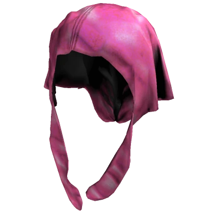 pink silky untied durag