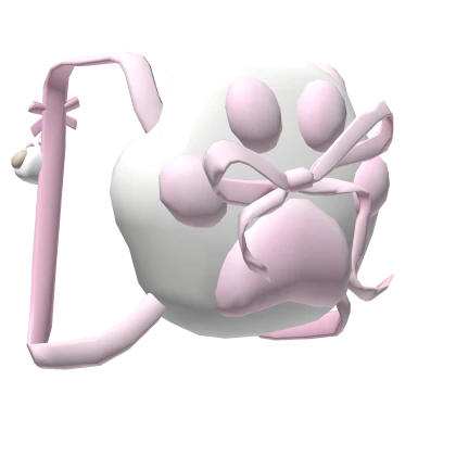 Paw Pink Kawaii Backpack With Bow 1.0
