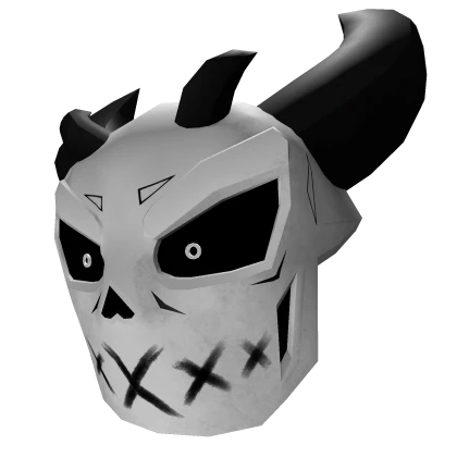 Cyber Demon Skull Helmet | White