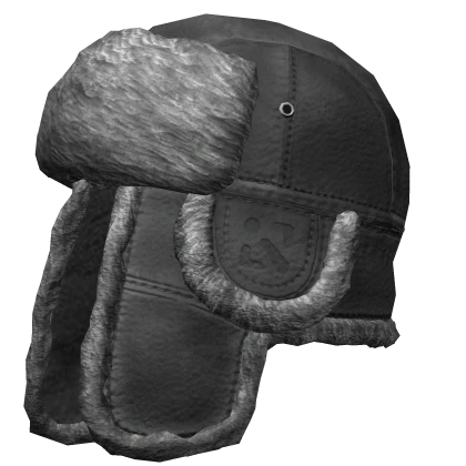 Gray Grunge Fluffy Ushanka