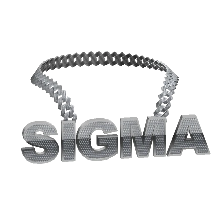 silver sigma chain necklace