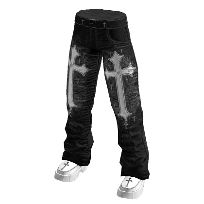 Black Y2k Gothic Jeans