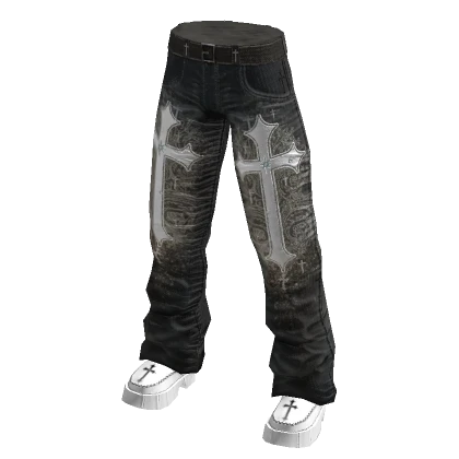 Faded Y2k Gothic Jeans