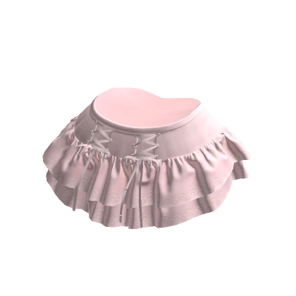 Pastel Pink Ruffle Skirt