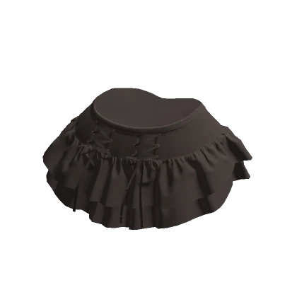 Brown Ruffle Skirt