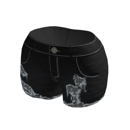 Cute Black Denim Shorts 