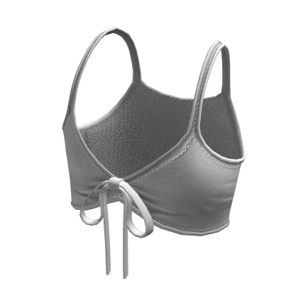 The Bow Tied Chic Crop top White