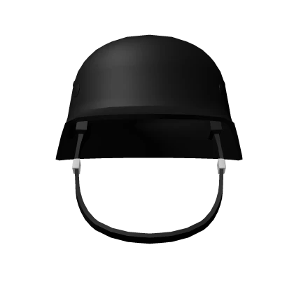 WW2 German Helmet Black Steel Guard