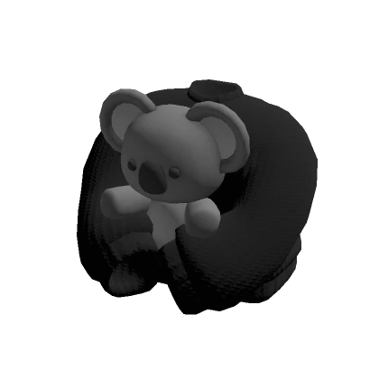 Koala Hugging Black Sweater