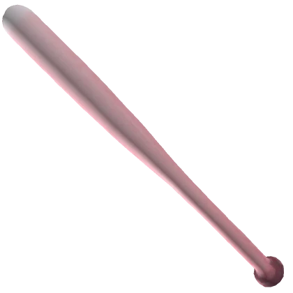 Light Pink Baseball Bat