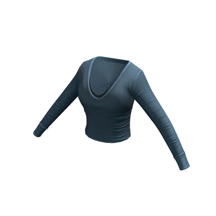 Long Sleeve Cami Top - Blue
