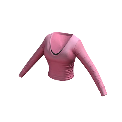 Long Sleeve Cami Top - Pink