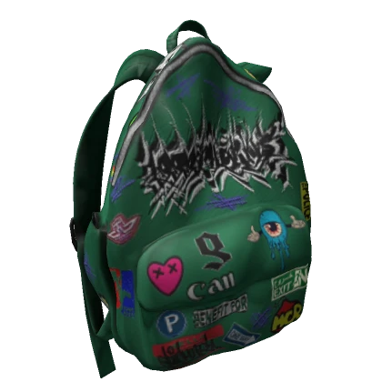 off shoulder graffiti stickers backpack