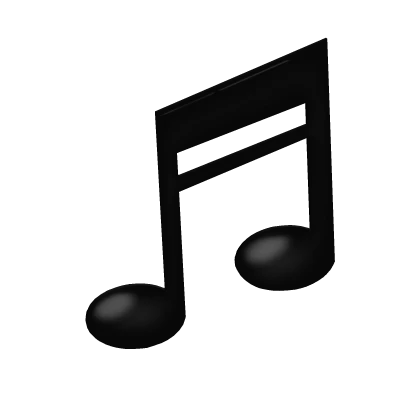 cute black music note hair pin