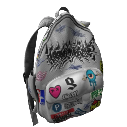 off shoulder graffiti stickers backpack