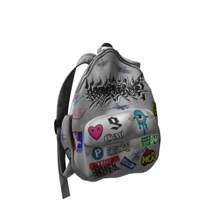 3.0 off shoulder graffiti stickers backpack