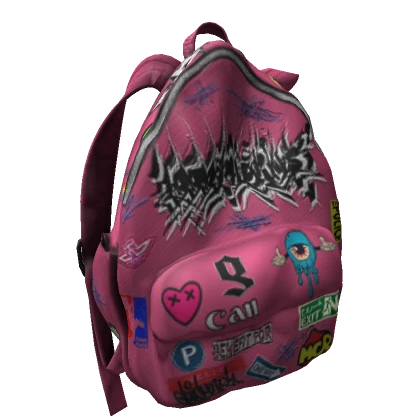 off shoulder graffiti stickers backpack