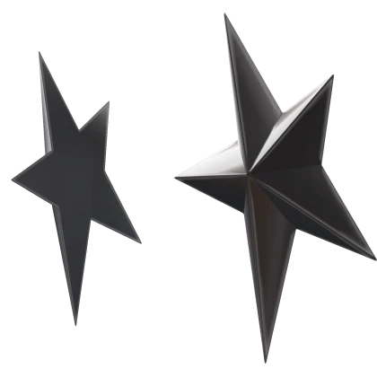 Y2K Silver Star Earrings