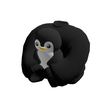 Penguin Hugging Black Sweater