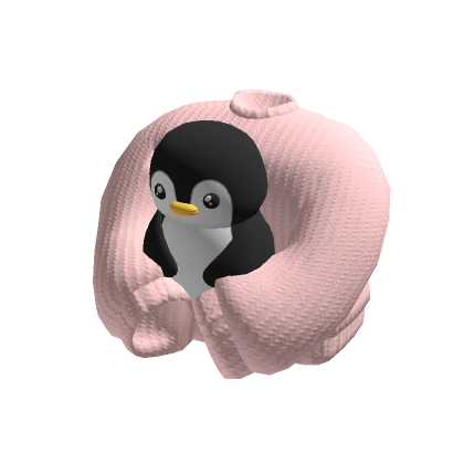 Penguin Hugging Pink Sweater