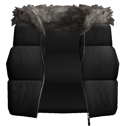 Puffer Vest + Neck Fur Collar 1.0