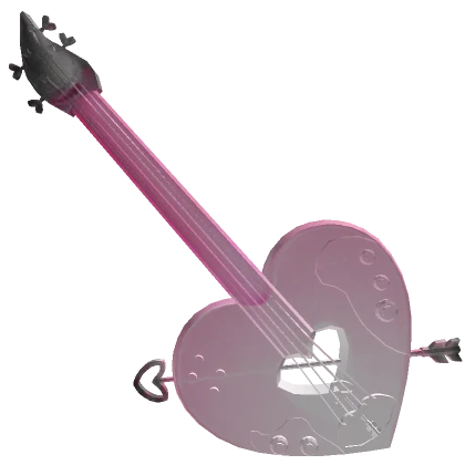 Light Pink Heart Guitar