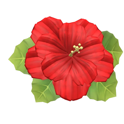 Red Hibiscus Hair Flower 