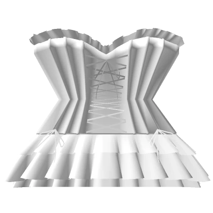 1.0 R6 Girl White Skirt Corset