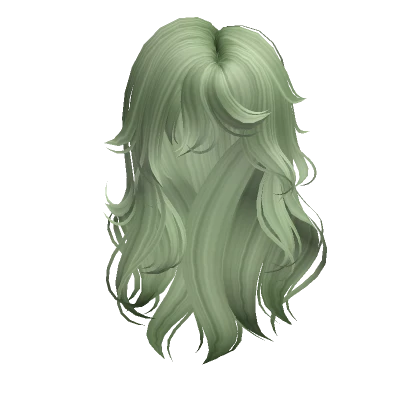 Wispy Messy Wolfcut in Green