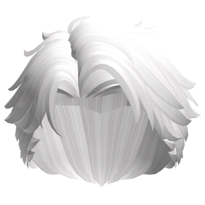 Anime Sidepart Hair in White