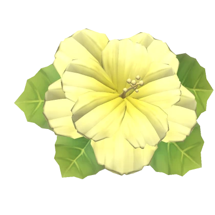 Yellow Hibiscus Hair Flower