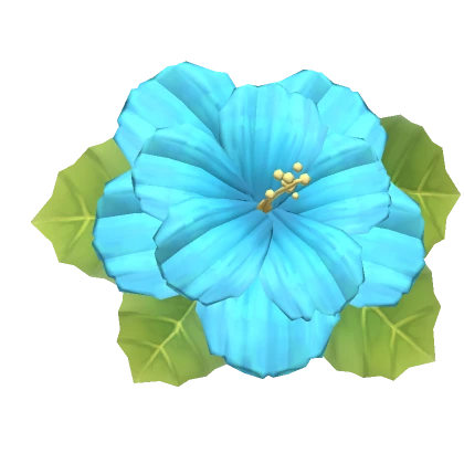 Blue Hibiscus Hair Flower