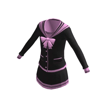 Kawaii Black & Pink School Uniform