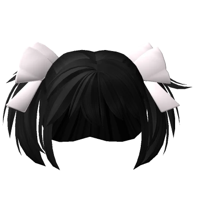 Madoka Magical Fluffy Pigtail Hair Black v1 ♡